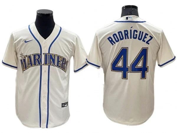 Seattle Mariners #44 Julio Rodriguez Cream Alternate Cool Base Jersey by My Store