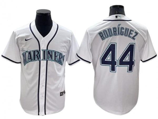 Seattle Mariners #44 Julio Rodriguez White Home Cool Base Jersey by My Store