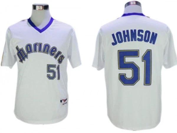 Seattle Mariners #51 Randy Johnson White Cooperstown Collection Jersey by My Store