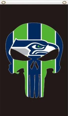 Seattle Seahawks Black Flag 3X5 Ft Polyester Banner USA 90x150cm by flagsjustdoit