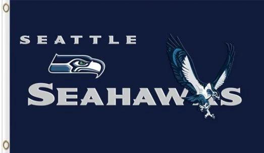 Seattle Seahawks Club Flag 3X5 Ft Polyester Banner USA 90x150cm by flagsjustdoit