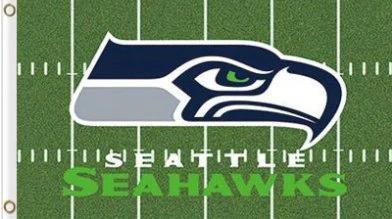 Seattle Seahawks Green Flag 3X5 Ft Polyester Banner USA 90x150cm by flagsjustdoit