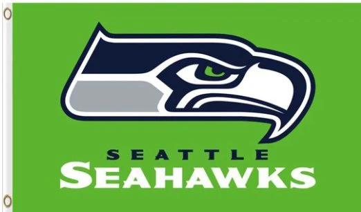 Seattle Seahawks Team Flag 3X5 Ft Polyester Banner USA 90x150cm by flagsjustdoit