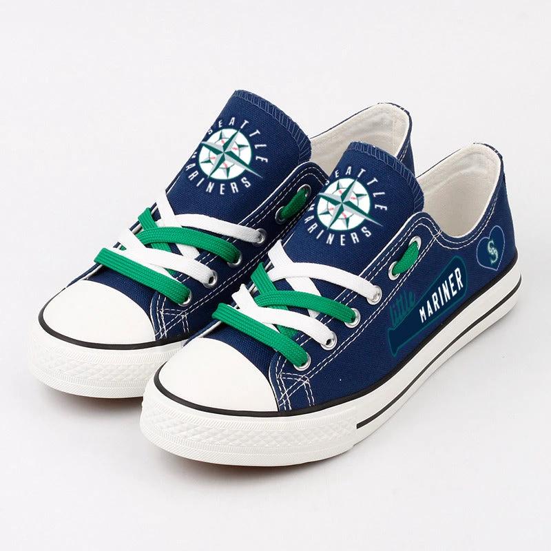 Seattle Mariners Limited Print Low Top Canvas Shoes Sport Sneakers For Men Women Fans by Crocs