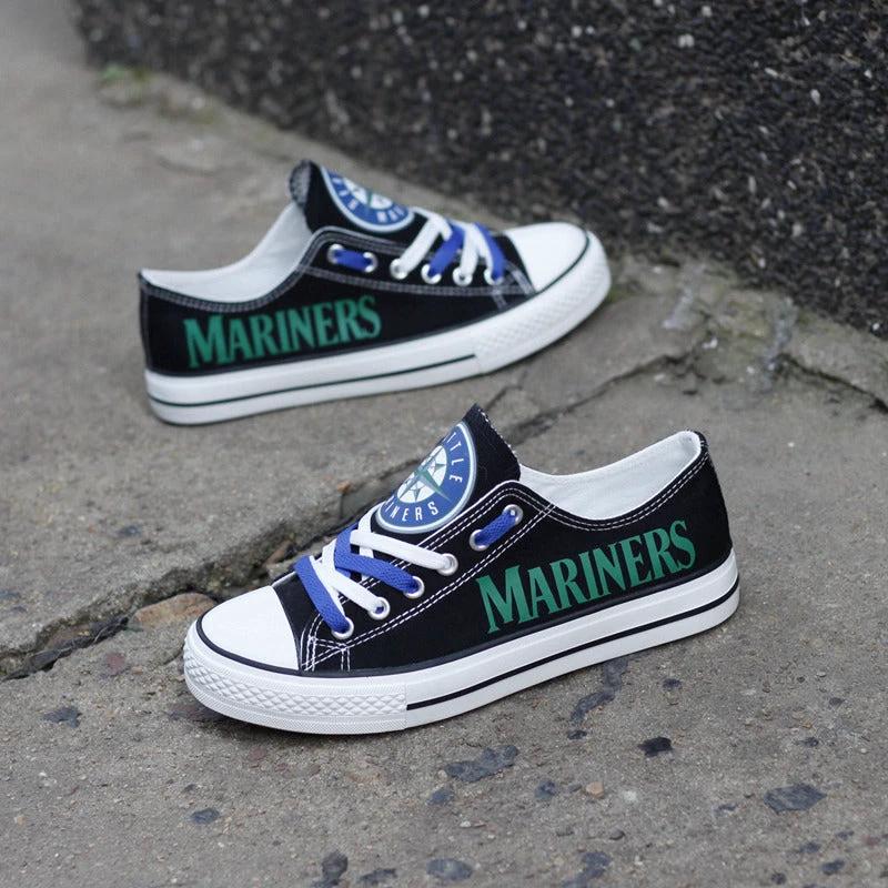 Seattle Mariners Limited Print Low Top Canvas Shoes Sport Sneakers For Men Women Fans by Crocs