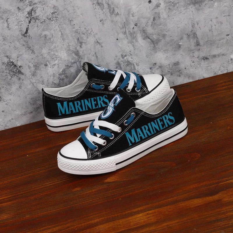 Seattle Mariners Limited Print Low Top Canvas Shoes Sport Sneakers For Men Women Fans by Crocs