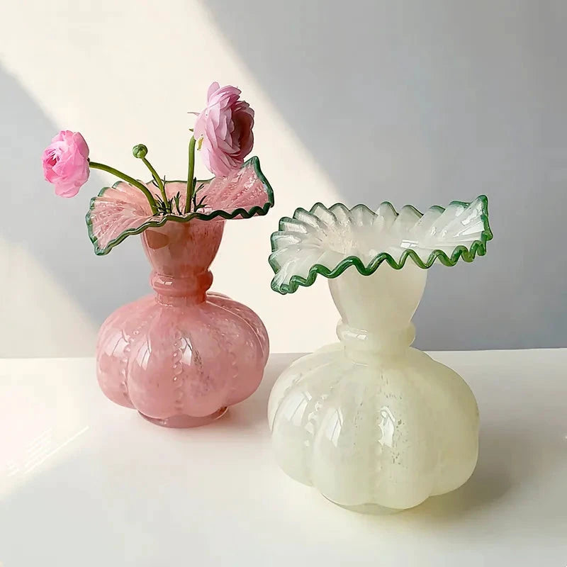 Glass Pumpkin Vase by Bowlift