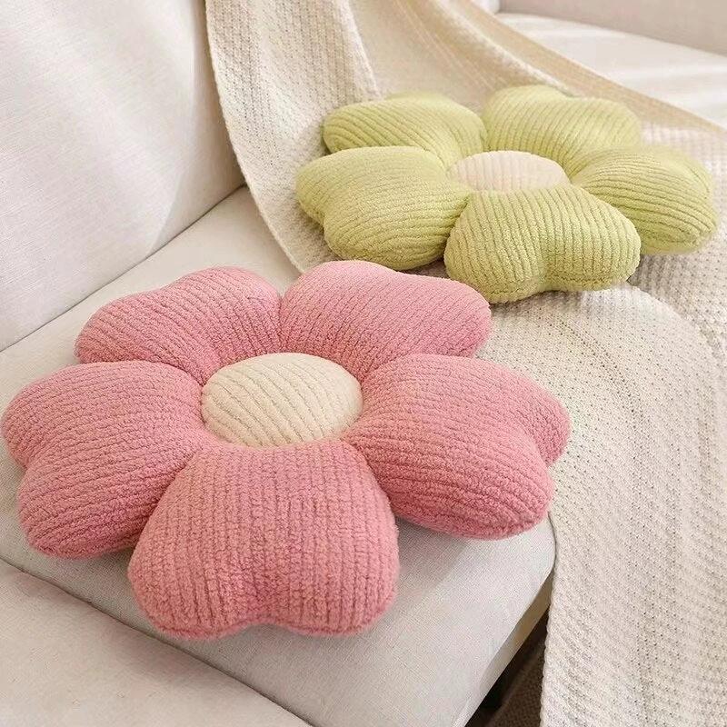 Fluffy Clover Flower Cushion by Bowlift