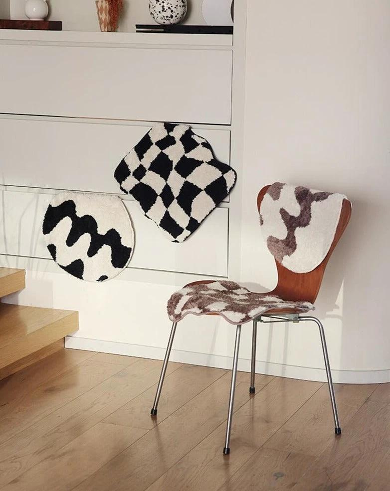 Wavy Grid Seat Cushion by Bowlift