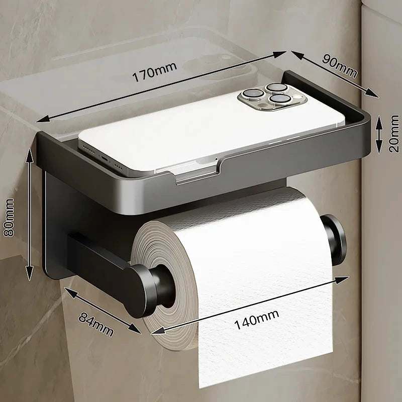 Wall-Mounted Aluminum Alloy Tissue holder by BowLift