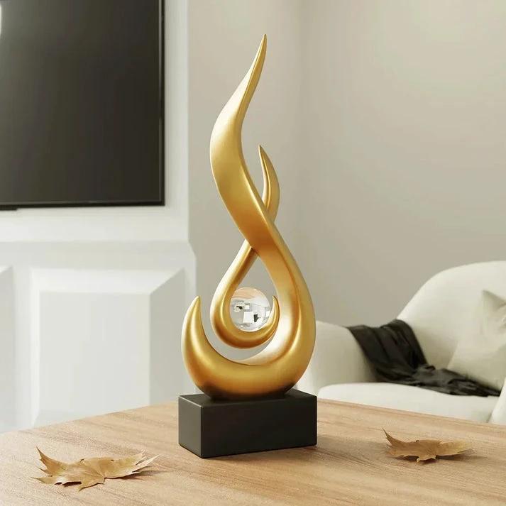 FlowSphere decorative sculpture - elegant room design Bowlift by Bowlift