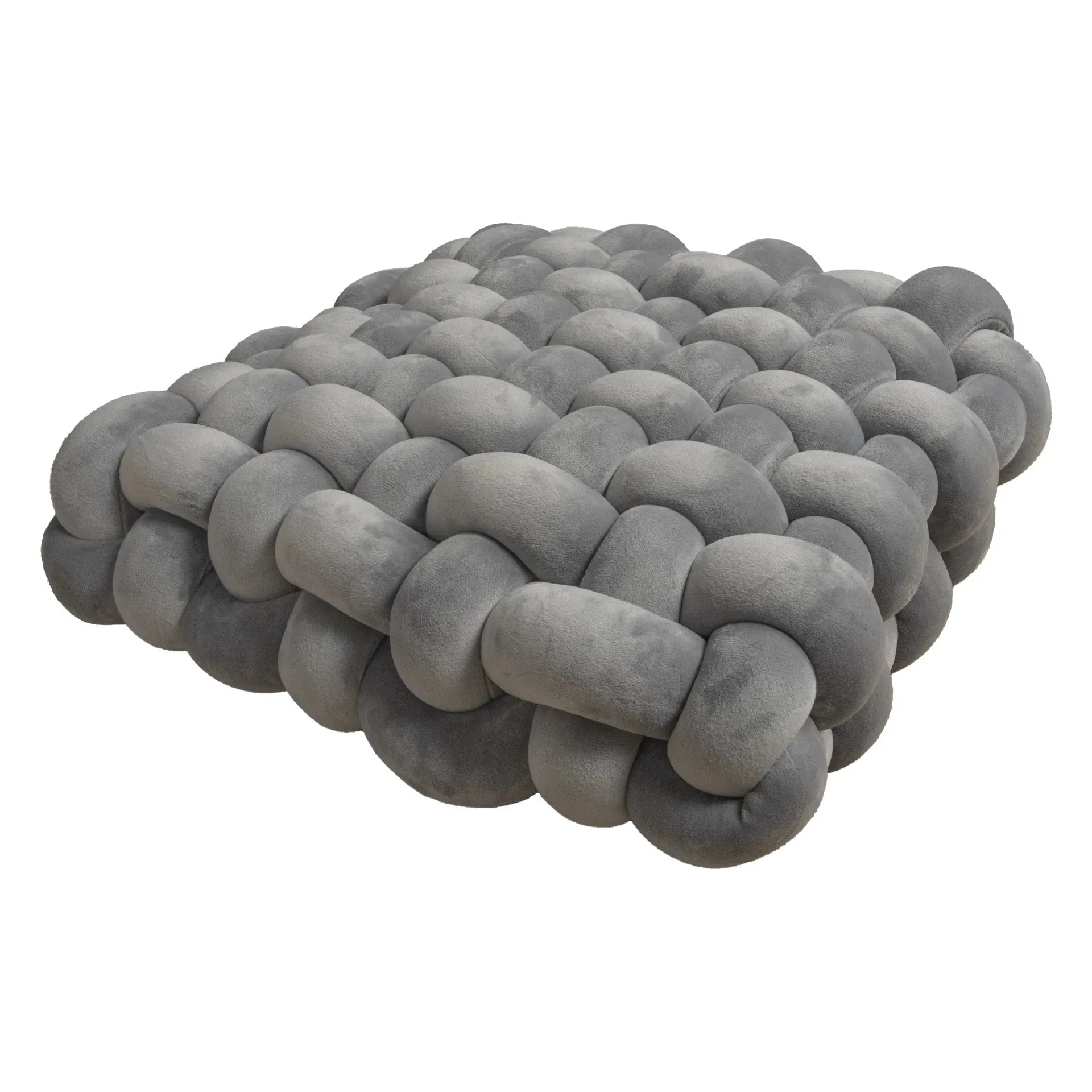 Chunky Woven Knot Cushion by Bowlift