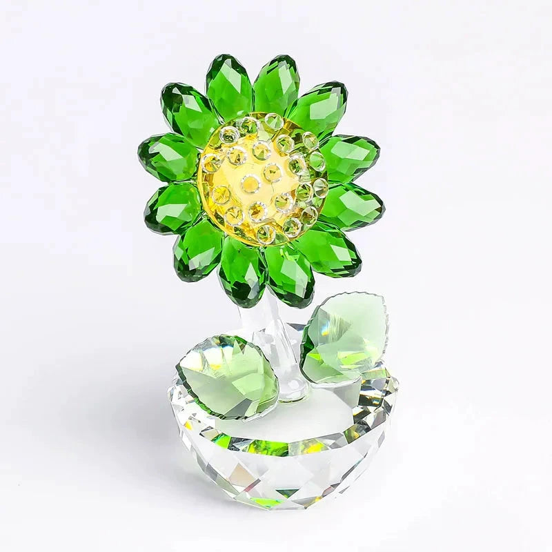 Crystal Glass Sunflower by Bowlift