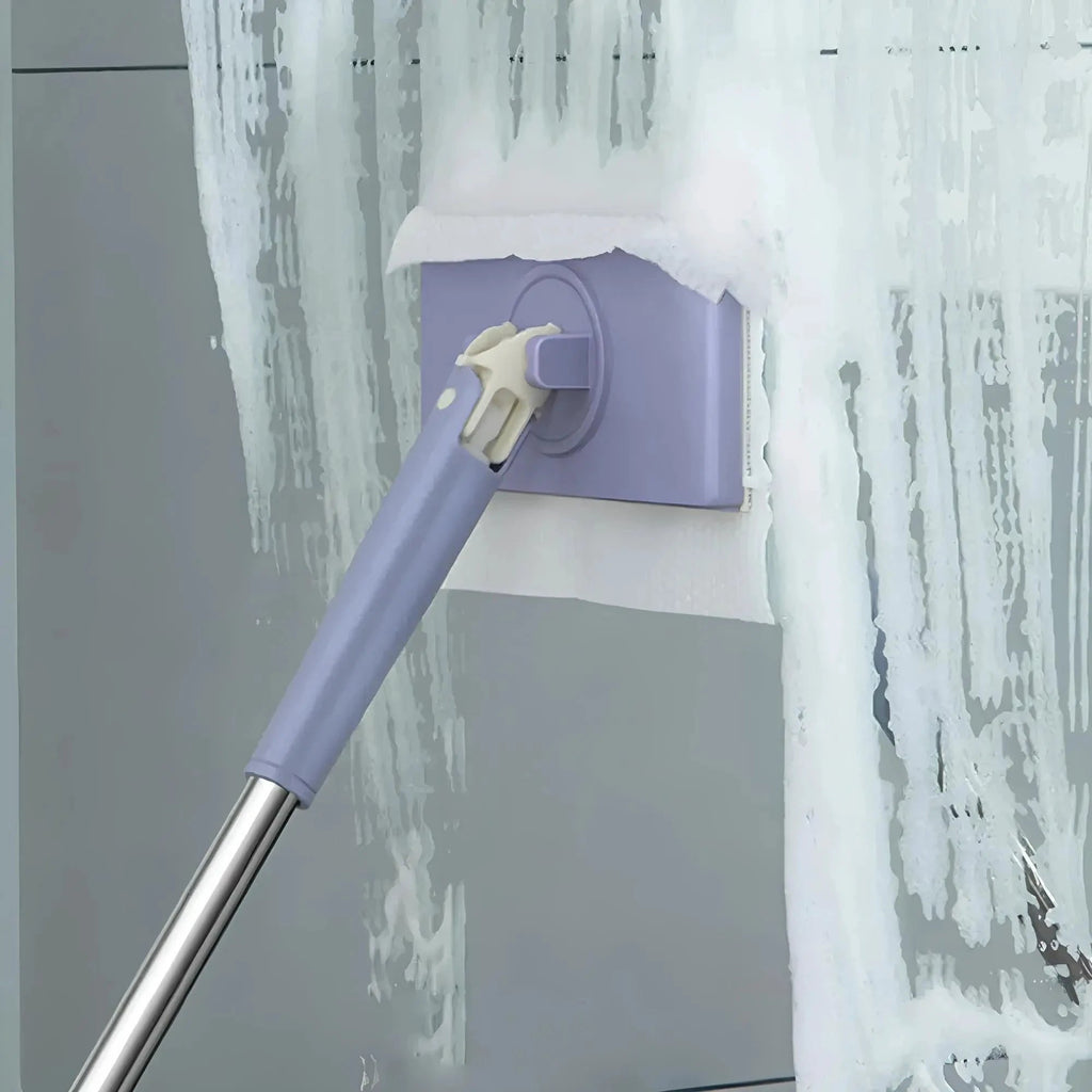 Self-changable flat mop (NOW 180% larger) + 4 cleaning cloths by BowLift