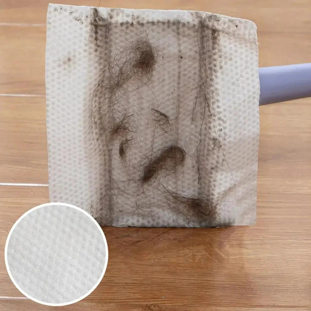 Self-changable flat mop (NOW 180% larger) + 4 cleaning cloths by BowLift