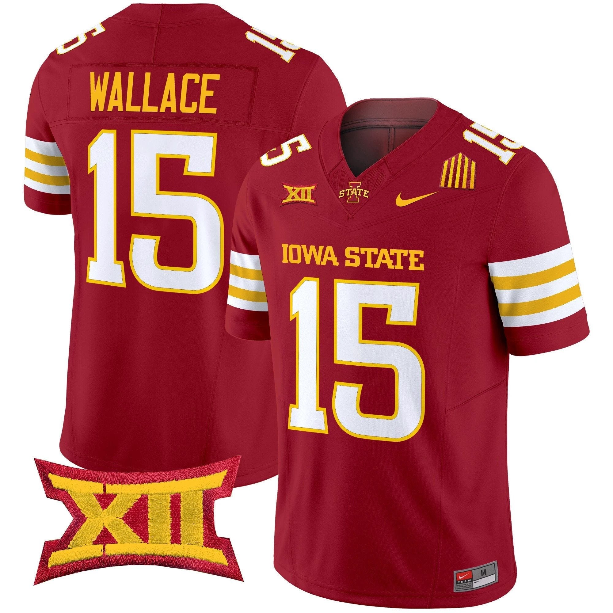 Seneca Wallace Jersey #15 Iowa State Cyclones 2025 Stitched Cardinal by My Store