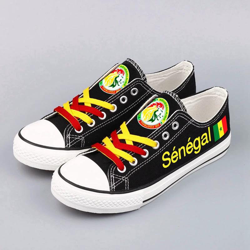 Senegal Low Top Canvas Sport Sneakers Shoes For Men Women Fans by Crocs
