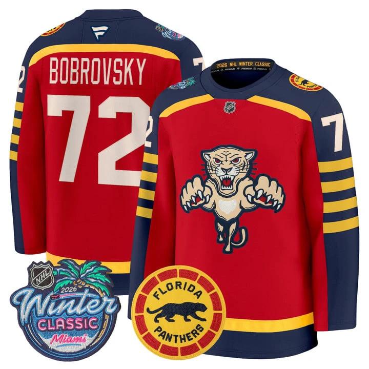 Sergei Bobrovsky Jersey #72 Florida Panthers 2026 Winter Classic Stitched by Hockey David