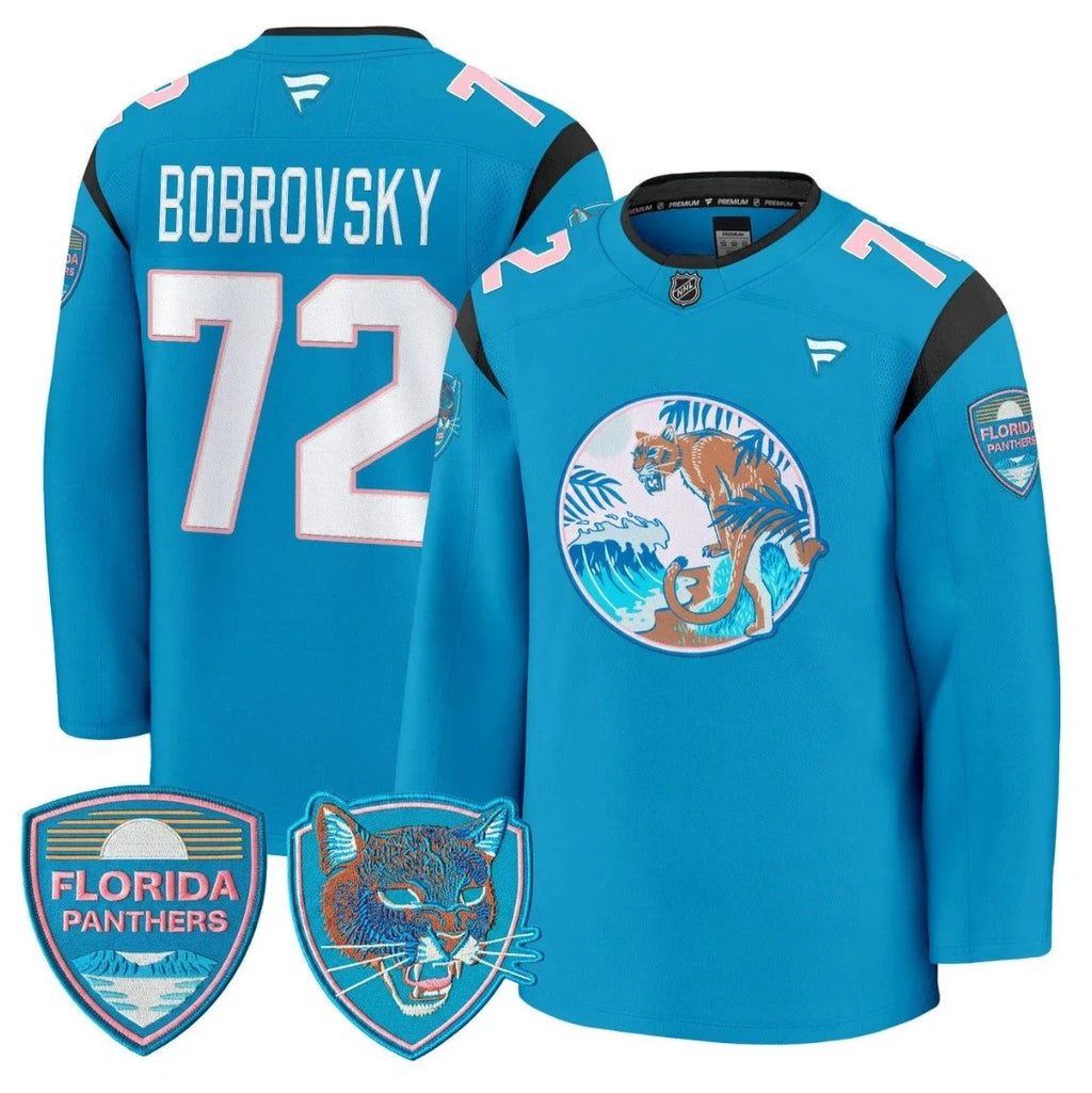 Sergei Bobrovsky Jersey #72 Florida Panthers SoFlo Night Edition Stitched by Hockey David