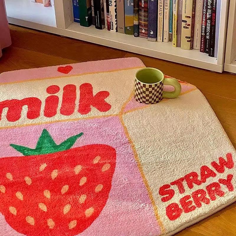 Strawberry Milk Mat (+ 3 styles) by Bowlift