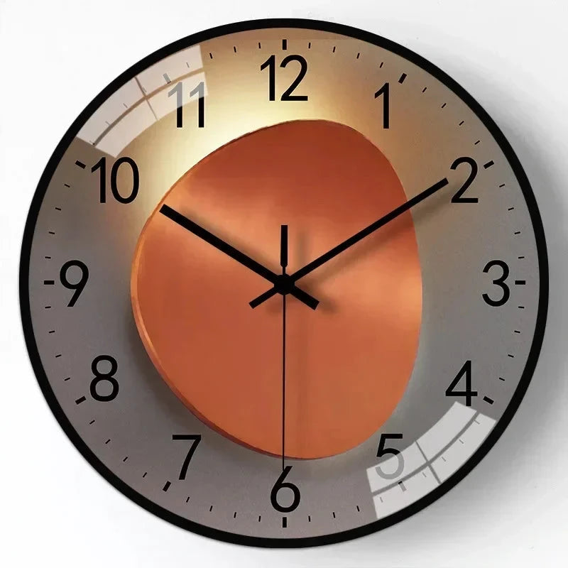SilentTime - Digital Wall Clock in Classic Style - 8 Inch Bowlift by Bowlift