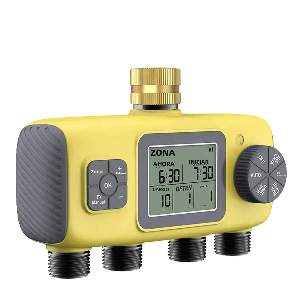 HydroVista - 4-Zone Digital Water System with LCD Screen and IPX7 Waterproof Smart Valve System Bowlift by Bowlift