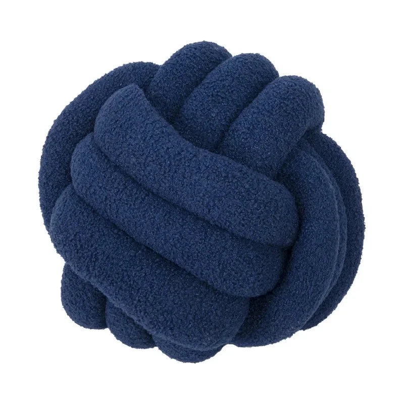 Boucle Rope Knot Ball Cushion by Bowlift