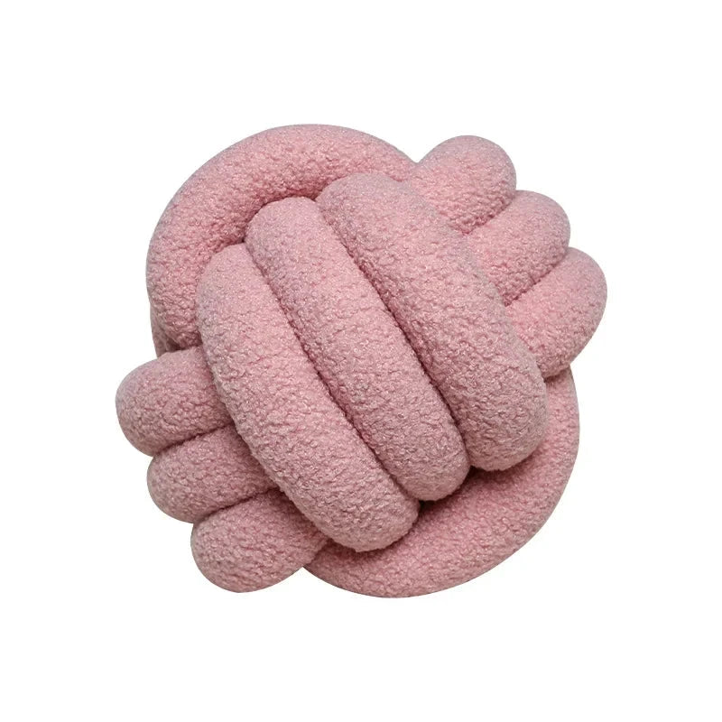 Boucle Rope Knot Ball Cushion by Bowlift