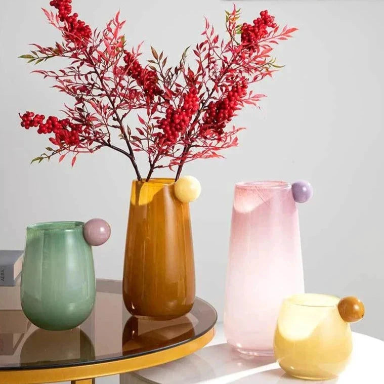 Globe Glass Chubby Vase by Bowlift