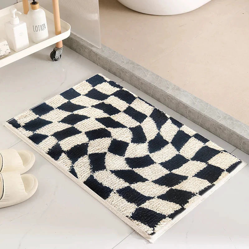 Checkerboard Bathroom Mat by Bowlift