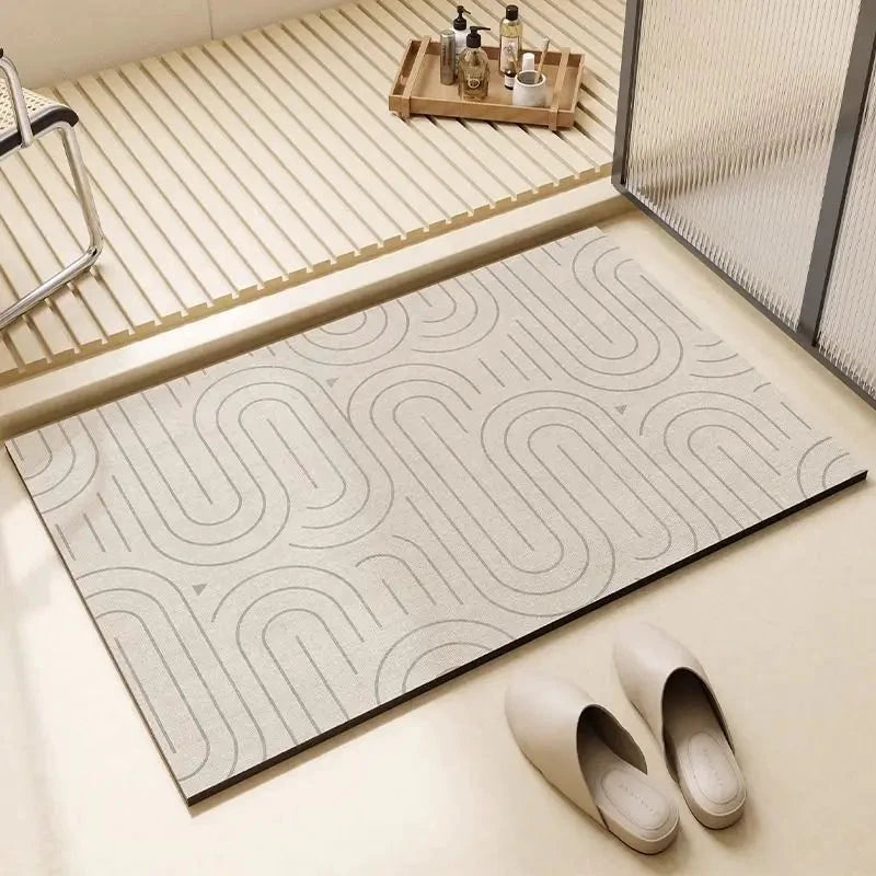 Non-slip Diatomite Bath Mat Kitchen Mat Door Mat Shower Mat by BowLift