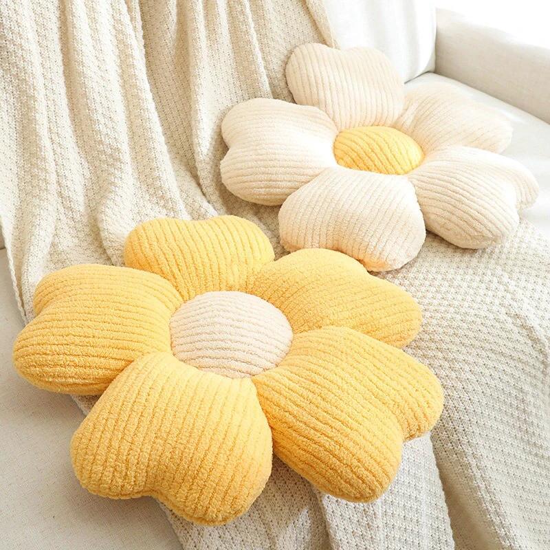 Fluffy Clover Flower Cushion by Bowlift
