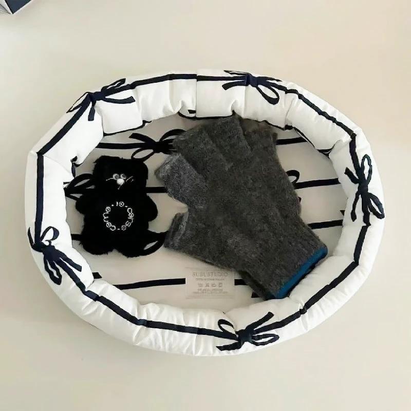 Ribbon Stripe Basket by Bowlift