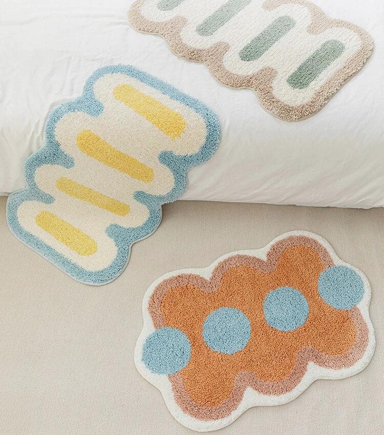 Geometric Tufting Bath Mat by Bowlift