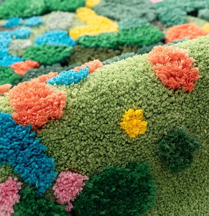 Moss Tufting Bathroom Mat by Bowlift