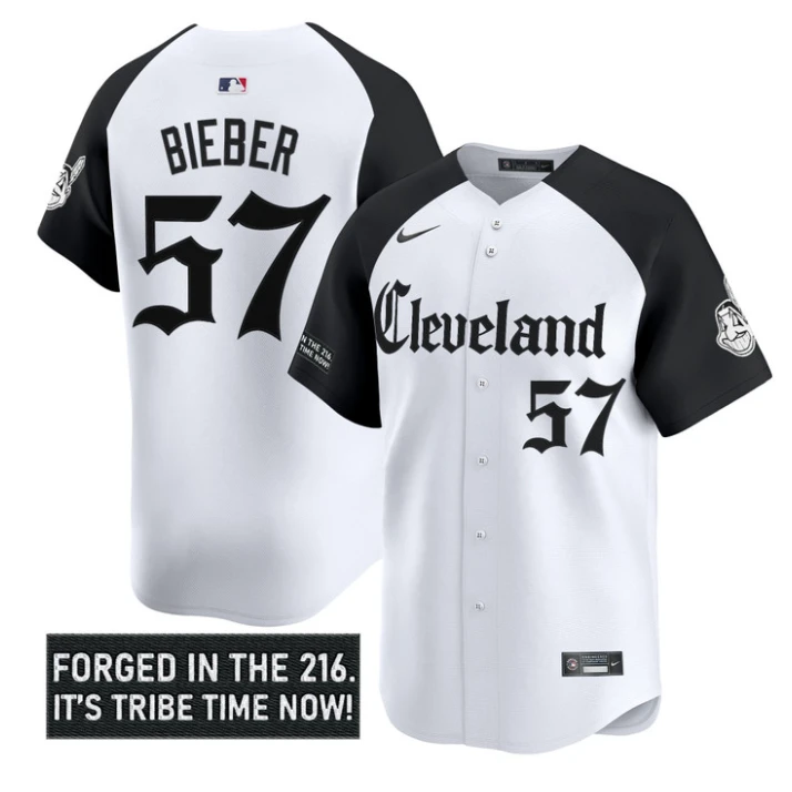Steven Kwan Jersey #38 Cleveland Indians Gothic Iron Edition Stitched White Gold by My Store