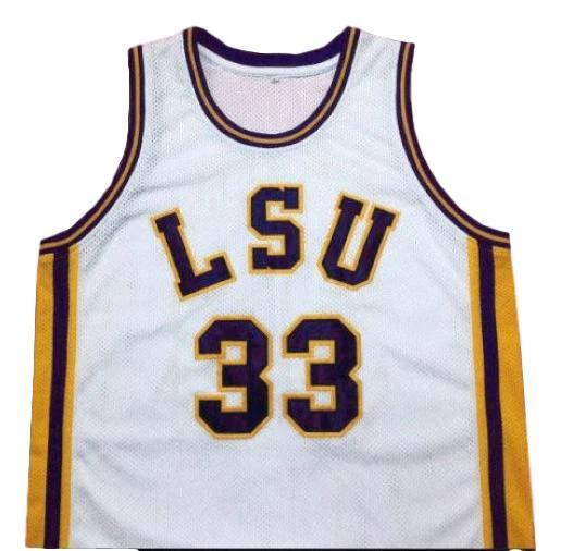 Shaquille O'Neal Jersey #33 Lsu College Basketball White by My store basketball