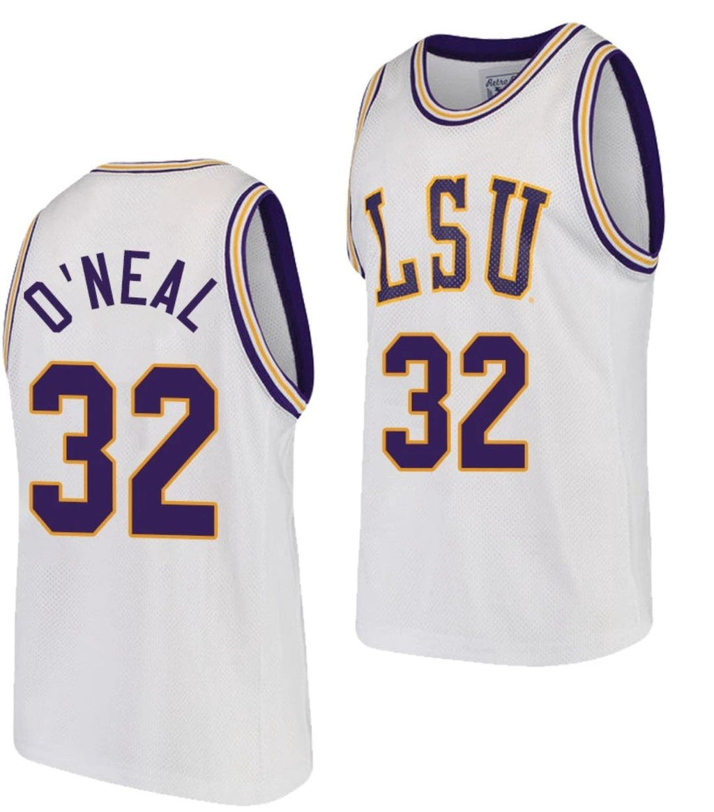 Shareef O'Neal Jersey LSU Tigers College Basketball Purple Replica #32 (Copy) by My store basketball