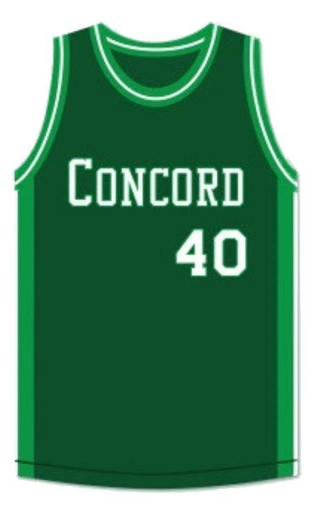 Shawn Kemp Jersey #40 Concord High School Basketball Sewn Green by My store basketball