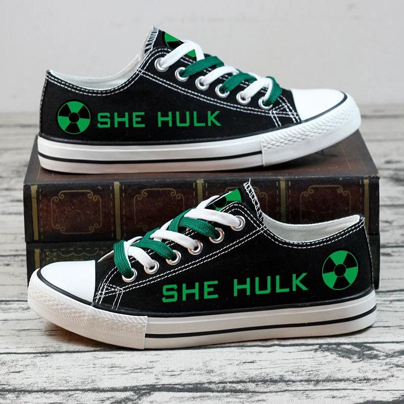 She Hulk Low Top Canvas Sport Sneakers Shoes For Men Women Fans by Crocs