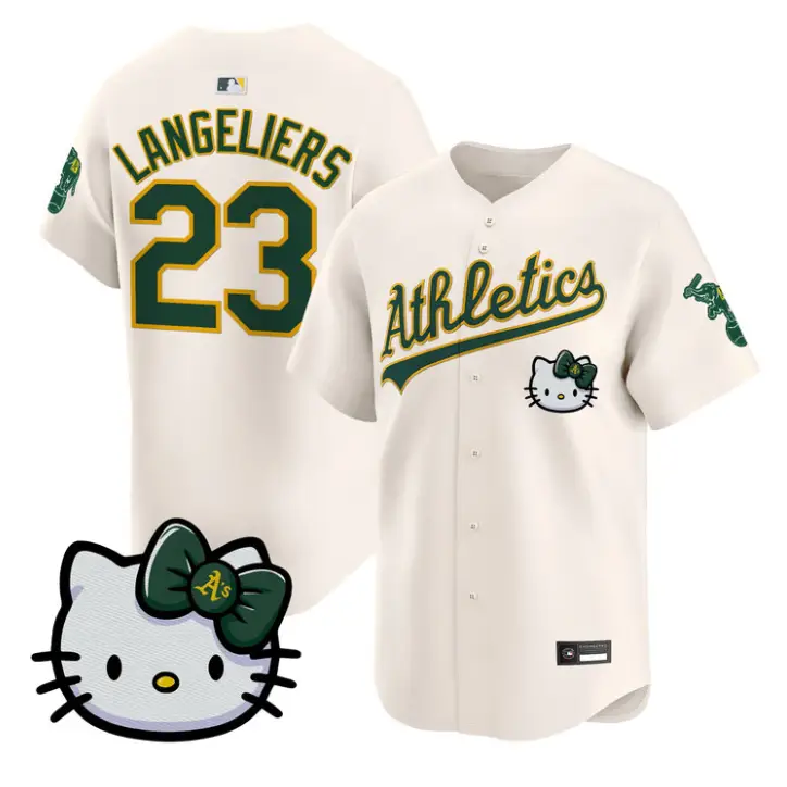 Shea Langeliers Jersey #23 Athletics Hello Kitty Vapor Premier Stitched by My Store