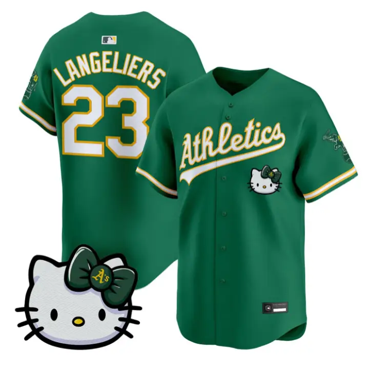 Shea Langeliers Jersey #23 Athletics Hello Kitty Vapor Premier Stitched by My Store