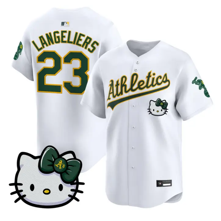 Shea Langeliers Jersey #23 Athletics Hello Kitty Vapor Premier Stitched by My Store