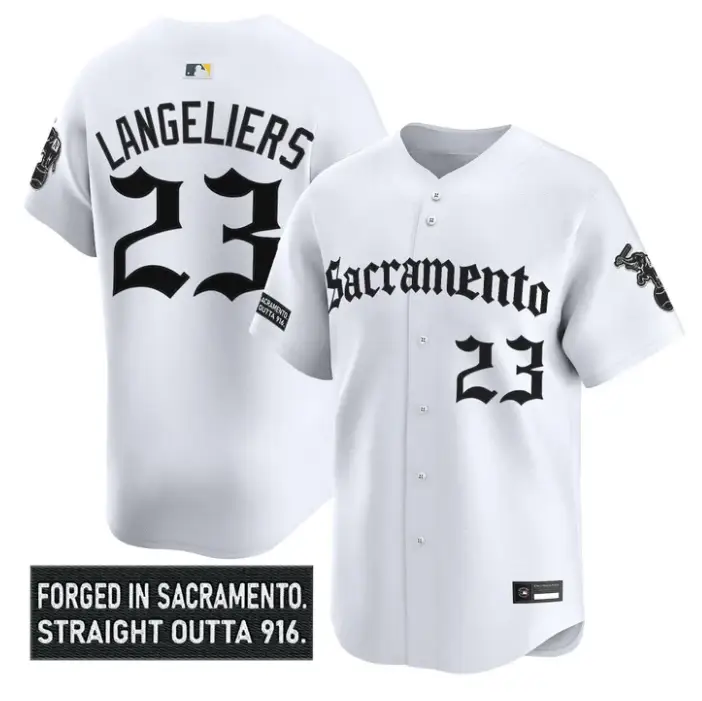 Shea Langeliers Jersey #23 Athletics Sacramento Gothic Edition Stitched by My Store