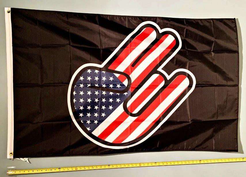 Shocker USA Flag Funny Sign Cool Poster USA Sign 3x5' by flagsjustdoit