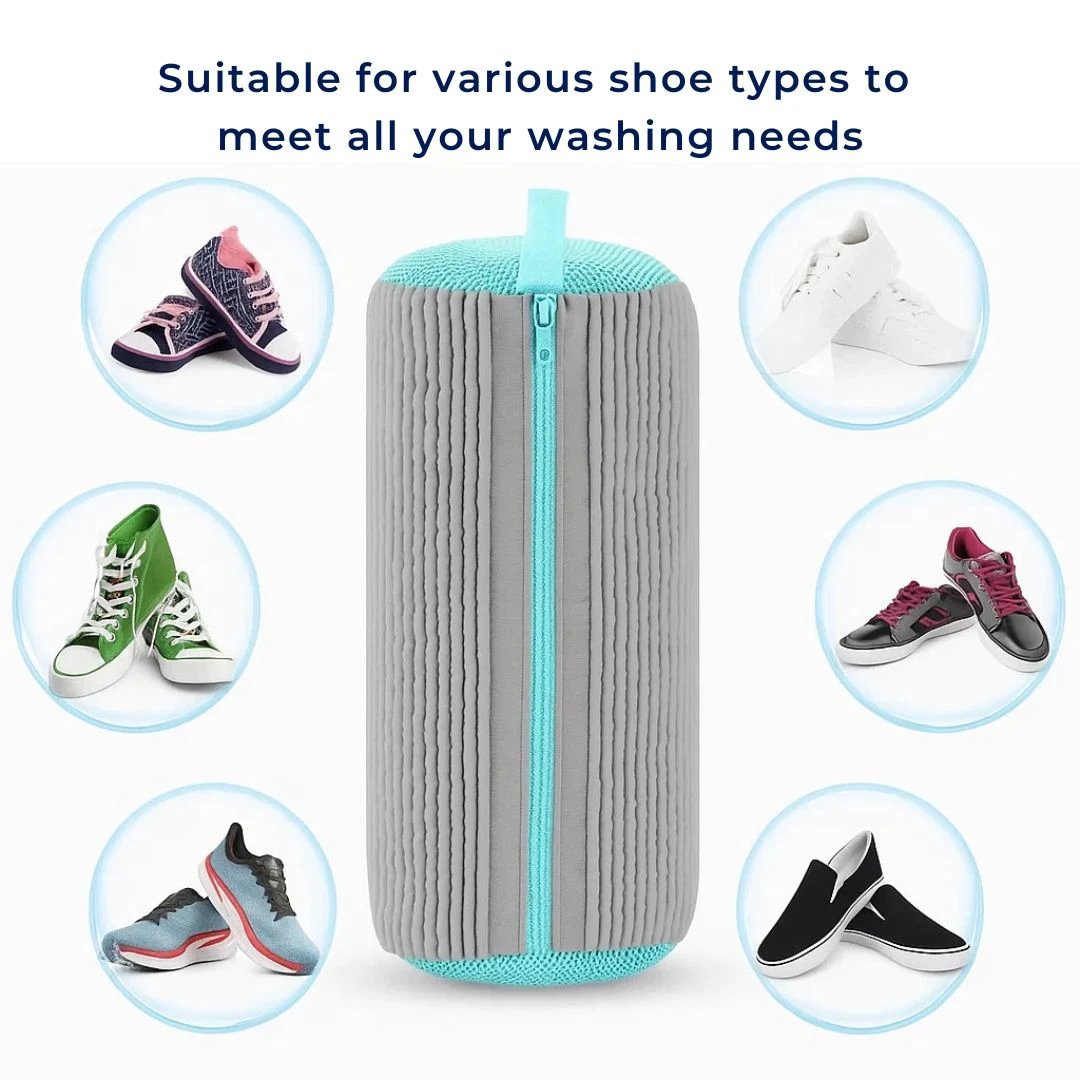ShoeGuard | Shoe Washing Machine Bag – Protective Cushioning – Mesh Fabric – Trainer Care Bowlift by Bowlift