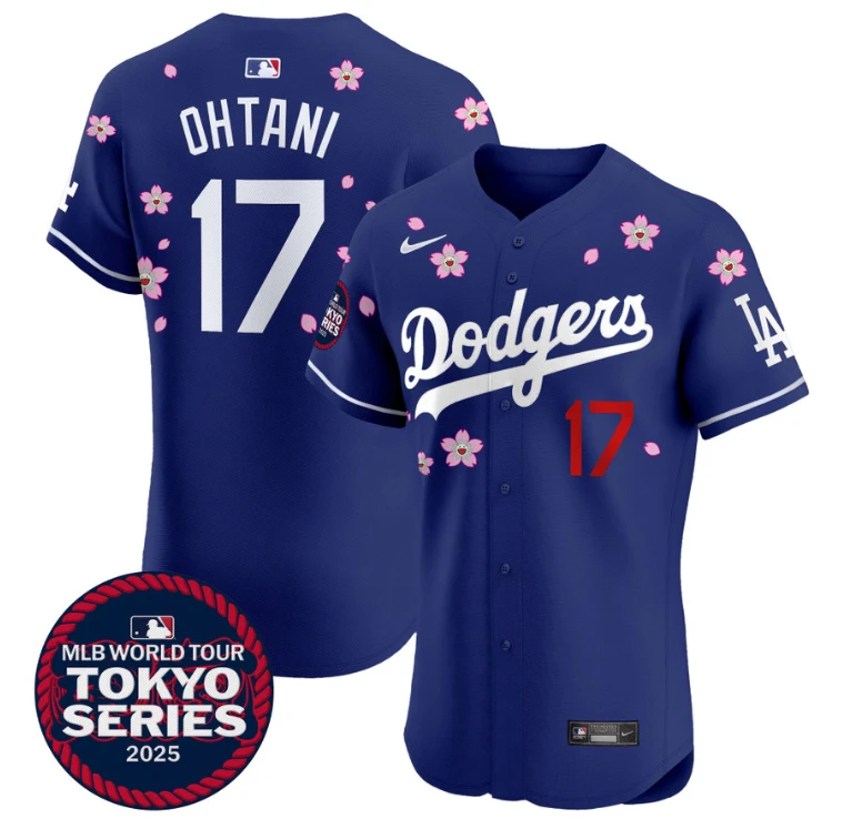 Shohei Ohtani Jersey #17 Dodgers Tokyo Series 2025 Vapor Premier Elite Stitched Royal by My Store