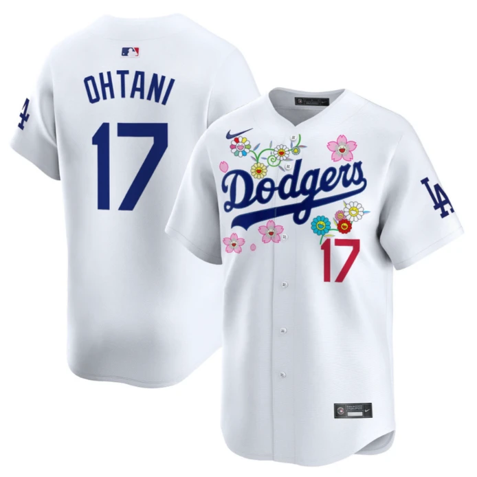 Shohei Ohtani Jersey #17 Dodgers x Takashi Murakami 2025 Vapor Limited Stitched White by My Store