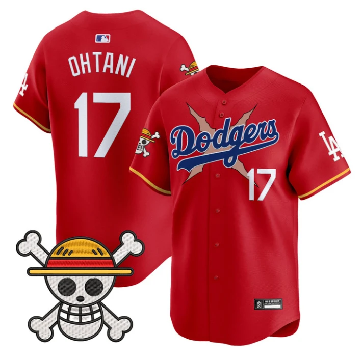 Shohei Ohtani Jersey #17 Los Angeles Dodgers One Piece 2025 Stitched Red by My Store