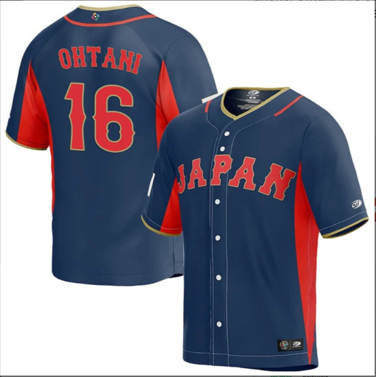 Shohei Ohtani #16 Japan Baseball World Baseball Classic Jersey – Navy by My Store